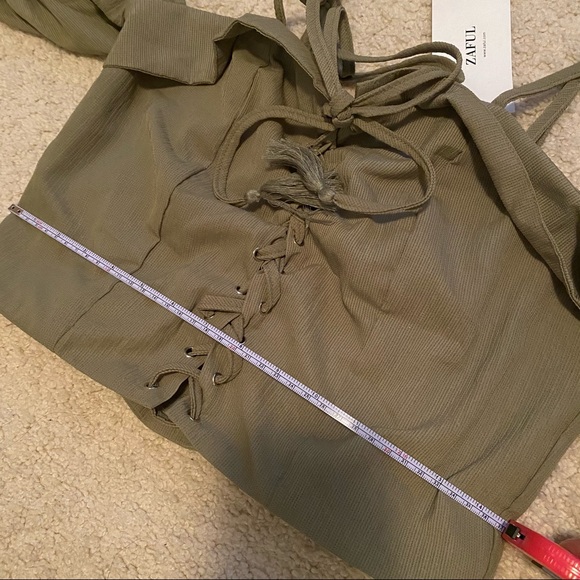 Zaful off the shoulder puff sleeve blouse - Picture 4 of 5